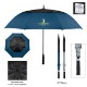 Vented Umbrella w/ 100% rPET Canopy, 60" Arc