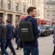 PU Leather Commute Laptop Backpack, 15.6" - Direct Import