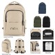 Hudson Leatherette Polyester Laptop Backpack