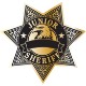 Junior Sheriff 7 Point Badge Sticker, Roll of 1000, Custom