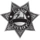 Junior Sheriff 7 Point Badge Sticker, Roll of 1000, Custom