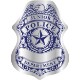 Junior Police Badge Sticker, Roll of 1000, Custom