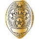 Junior Police Shield Badge Sticker, Roll of 1000, Custom