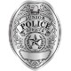 Junior Police Shield Badge Sticker, Roll of 1000, Custom