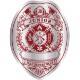 Junior Firefighter Shield Badge Sticker, Roll of 1000, Custom