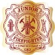 Junior Firefighter Maltese Cross Badge Sticker, Roll of 1000, Custom