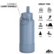 Hydrapeak® Insulated Water Bottle w/ Straw Lid, 32oz.