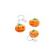 Jack-O-Lantern LED Light & Sound Keychain
