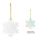 Snowflake Acrylic Full Color Ornament