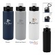 Nolan Recycled Single Wall Stainless Steel Bottle, 30oz.
