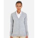 Harriton® Pilbloc™ V-Neck Button Ladies' Cardigan Sweater