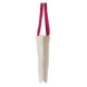 Natural Cotton Tote with Contrast Color Handles