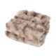 Ruched Faux Fur Recycled Polyester Blanket, 50" x 60"