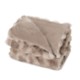 Ruched Faux Fur Recycled Polyester Blanket, 50" x 60"