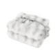 Ruched Faux Fur Recycled Polyester Blanket, 50" x 60"