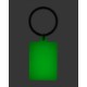 Rectangle Silicone Glow in the Dark Keychain