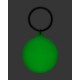 Round Silicone Glow in the Dark Keychain