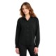 MERCER+METTLE™ Long Sleeve Buttery Soft Poly/Spandex Twill Ladies' Blouse