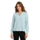 MERCER+METTLE™ Long Sleeve Buttery Soft Poly/Spandex Twill Ladies' Popover Blouse