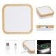Bamboo Wireless Charger with LED Night Light