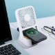 Cool & Connect 4-in-1 Desk Fan with Wireless Charger and Digital Clock