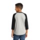 Sport-Tek® Colorblock Cotton 3/4 Sleeve Raglan Youth Jersey