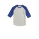 Sport-Tek® Colorblock Cotton 3/4 Sleeve Raglan Youth Jersey