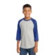 Sport-Tek® Colorblock Cotton 3/4 Sleeve Raglan Youth Jersey