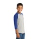 Sport-Tek® Colorblock Cotton 3/4 Sleeve Raglan Youth Jersey