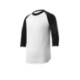 Sport-Tek® Colorblock Cotton 3/4 Sleeve Raglan Youth Jersey