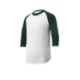 Sport-Tek® Colorblock Cotton 3/4 Sleeve Raglan Youth Jersey
