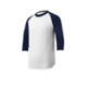 Sport-Tek® Colorblock Cotton 3/4 Sleeve Raglan Youth Jersey