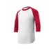 Sport-Tek® Colorblock Cotton 3/4 Sleeve Raglan Youth Jersey