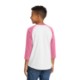 Sport-Tek® Colorblock Cotton 3/4 Sleeve Raglan Youth Jersey