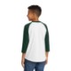 Sport-Tek® Colorblock Cotton 3/4 Sleeve Raglan Youth Jersey