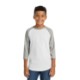 Sport-Tek® Colorblock Cotton 3/4 Sleeve Raglan Youth Jersey