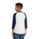Sport-Tek® Colorblock Cotton 3/4 Sleeve Raglan Youth Jersey