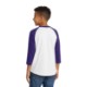 Sport-Tek® Colorblock Cotton 3/4 Sleeve Raglan Youth Jersey