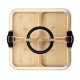 Portable Bamboo Charcuterie Board w/ Lid