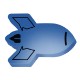 Mood™ Color Changing Rocket Ship Die Cut Eraser
