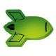 Mood™ Color Changing Rocket Ship Die Cut Eraser