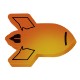Mood™ Color Changing Rocket Ship Die Cut Eraser