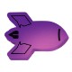 Mood™ Color Changing Rocket Ship Die Cut Eraser
