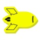 Rocket Ship Die Cut Eraser