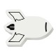 Rocket Ship Die Cut Eraser