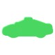 Police Car Die Cut Eraser