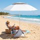 Large Vented rPET Beach Umbrella, 69" Arc