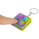 Square Push Pop Key Ring