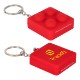 Square Push Pop Key Ring