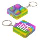 Square Push Pop Key Ring
